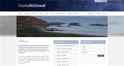 Desktop Screenshot of ceciliamcdowall.co.uk