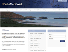 Tablet Screenshot of ceciliamcdowall.co.uk